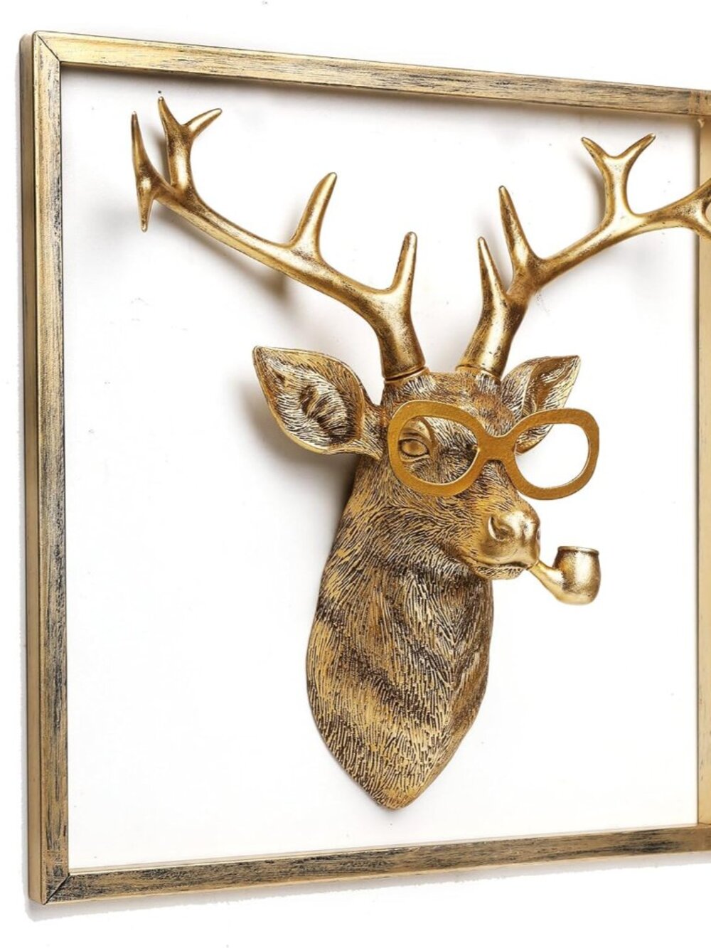 Animal Heads Wall Decor Includes Metal Frame Resin Animals Sculptures Head Wall - Picture 3 of 8